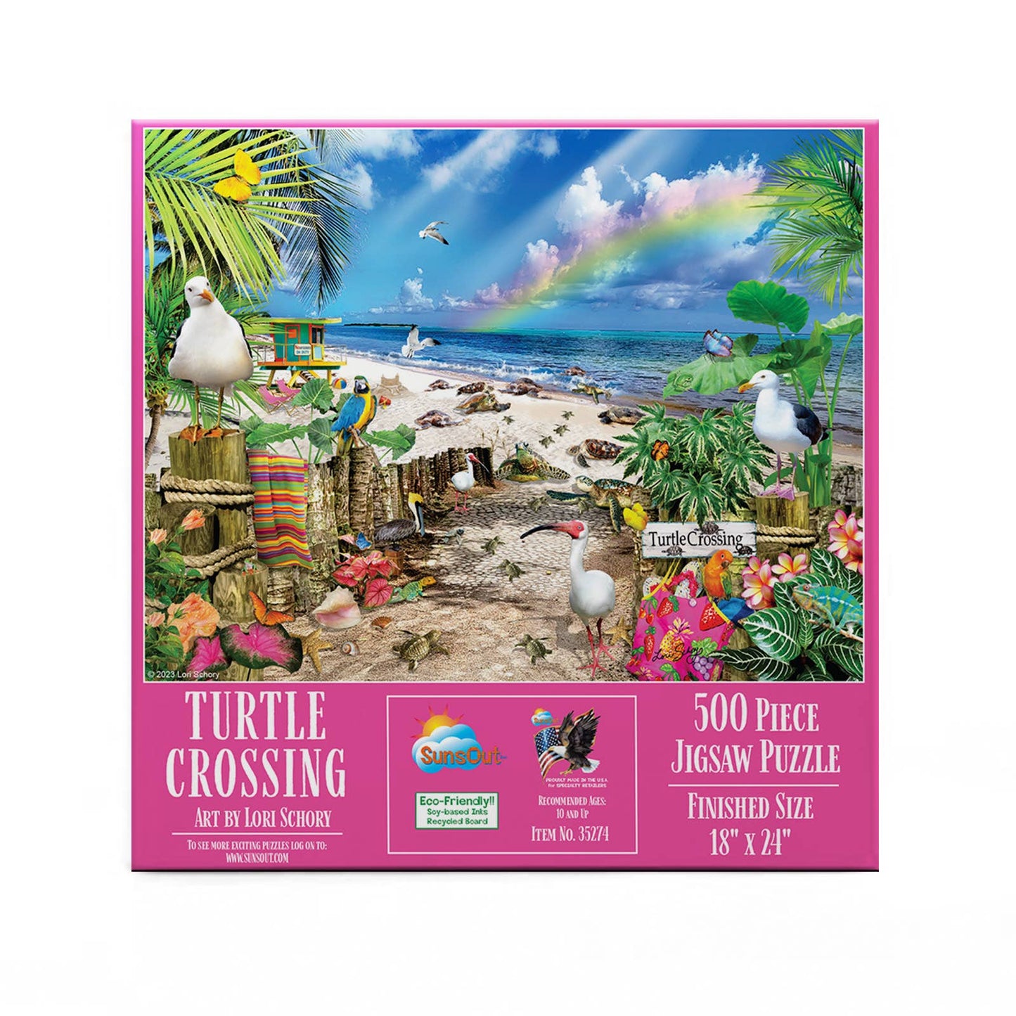 0044 Turtle Crossing 500 pc Puzzle
