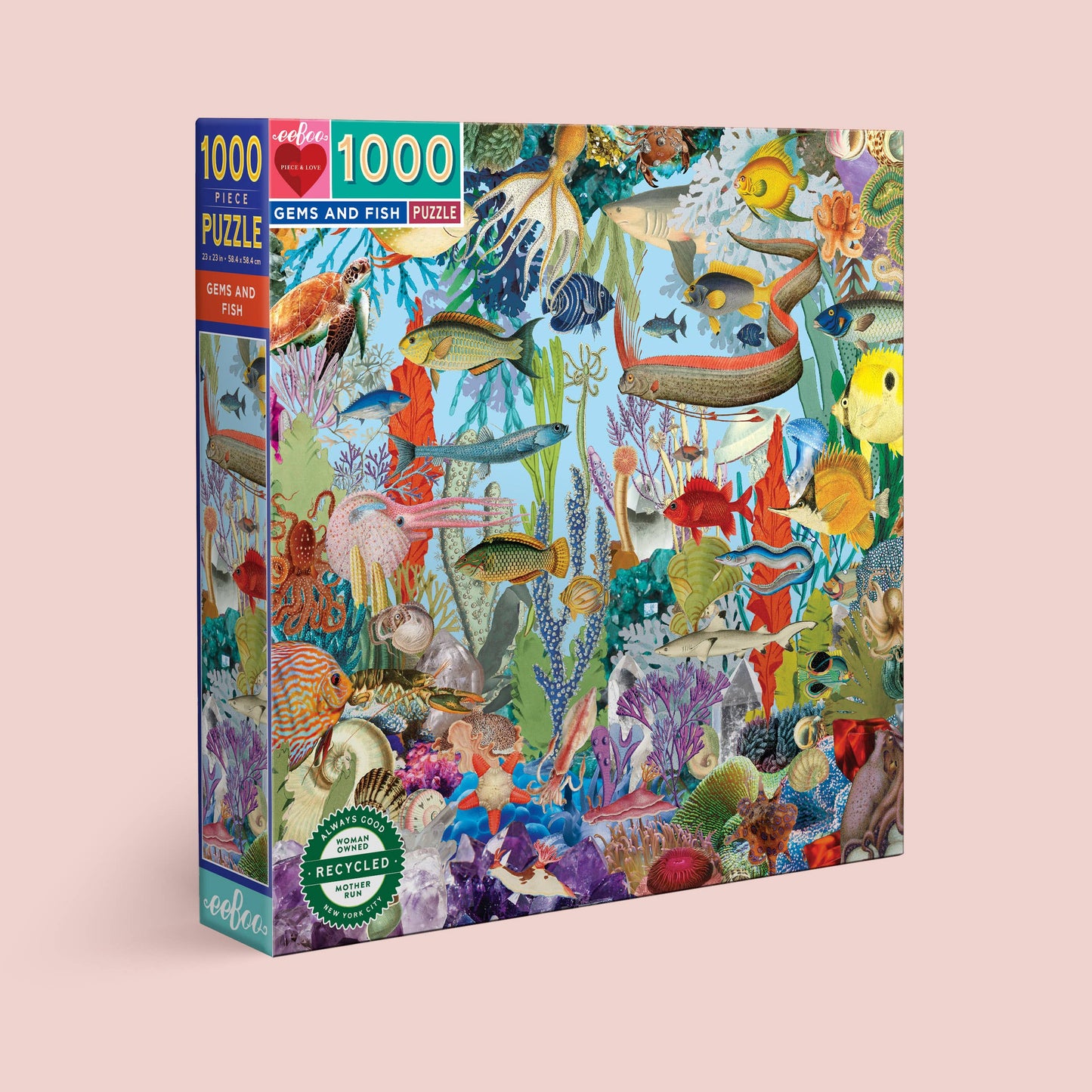 Gems and Fish 1000 Piece Puzzle